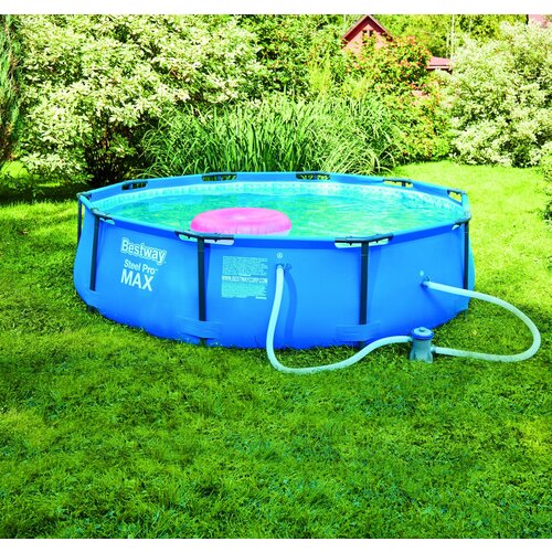 фото Бассейн каркасный круглый bestway steel pro max 305x76 см