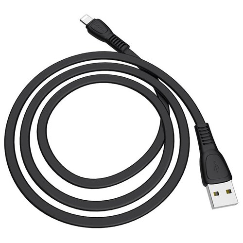 Кабель USB HOCO X40 Noah для Lightning, 2.4А, длина 1 м, черный кабель hoco x40 noah charging type c usb 3 а 1 м белый
