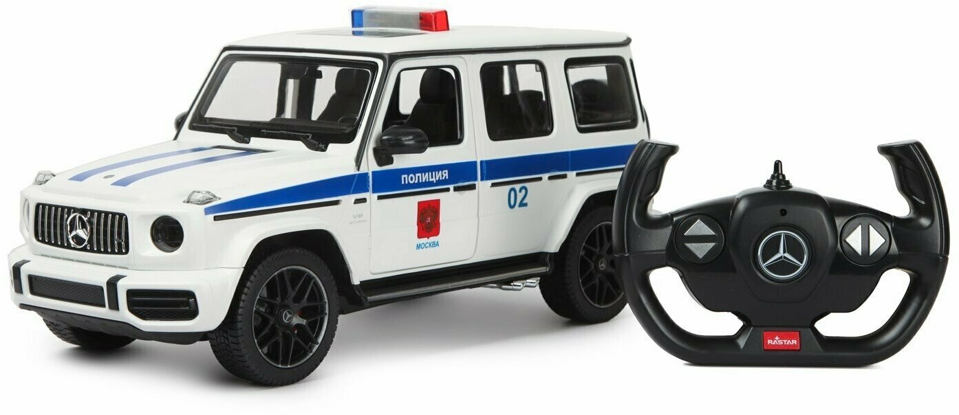 Машина Rastar РУ 1:14 Mercedes-Benz G63 Белая 95700P