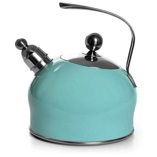 фото Чайник fissman paloma для кипячения воды 2,5 л, цвет аквамарин (нерж. сталь) (5962)