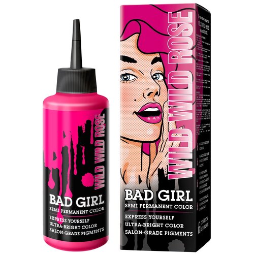 Bad Girl Краситель безаммиачный прямого действия Wild Wild Rose розовый, 150 мл