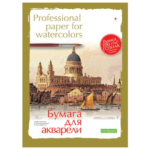 Папка для акварели 8 листов, формат А3, 2 вида обложек