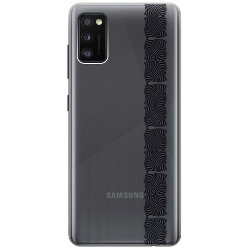 фото Чехол - накладка transparent 3d для samsung galaxy a41 с принтом "illusions (line)" re:pa