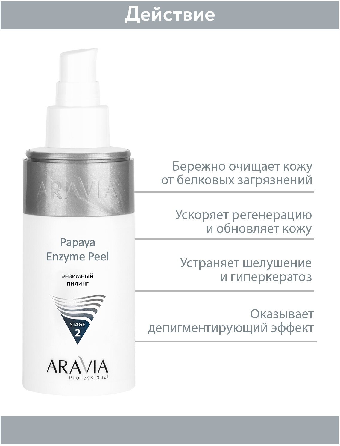 ARAVIA Пилинг для лица энзимный Papaya Enzyme Peel, 150 мл