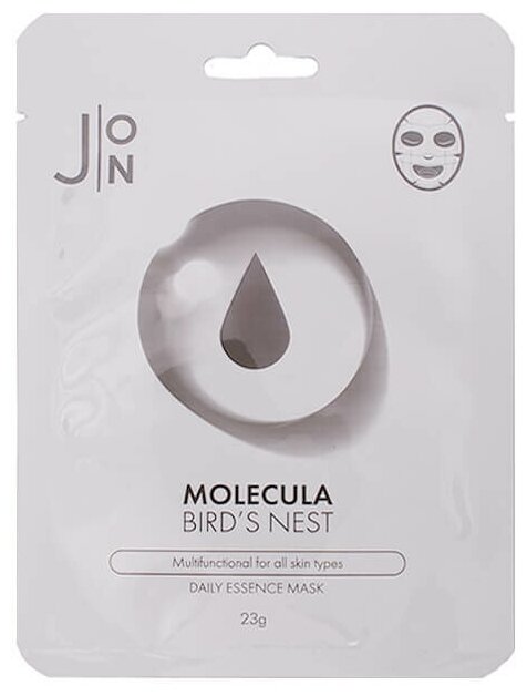 J:ON Molecula Bird’s Nest Daily Essence Mask Тканевая маска с экстрактом ласточкиного гнезда, 23 г, 23 мл