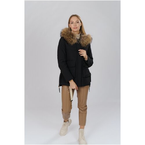 7725 Куртка женская черный VIVILONA