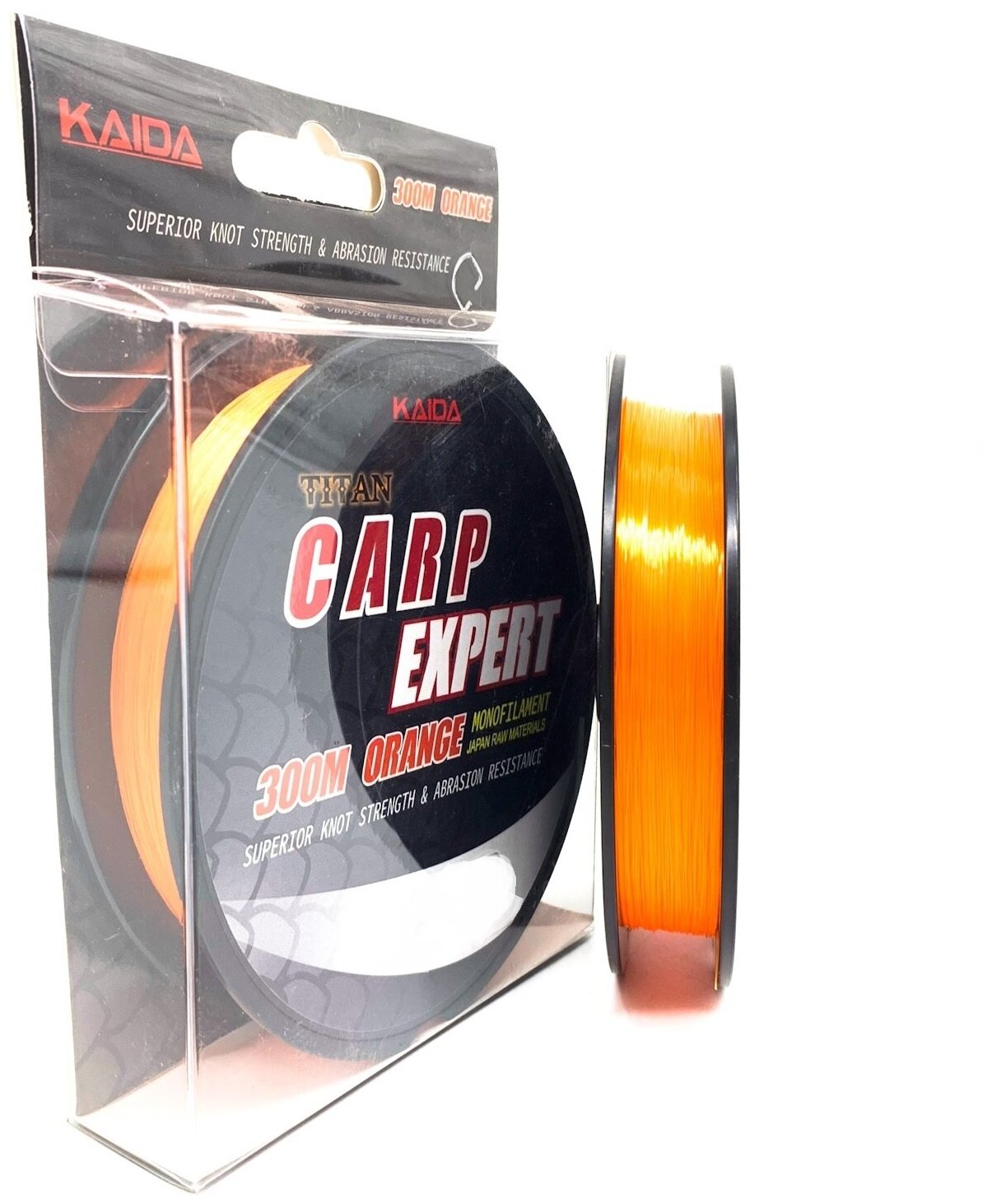 Леска KAIDA TITAN CARP EXPERT (ORANGE) 300м 0.40мм 13.7кг 30lb