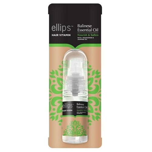 Ellips Hair Vitamin масло Balinese Essential Oil Nourish&Soften для питания и мягкости волос, 30 г, 30 мл, бутылка ellips hair vitamin balinese nourish