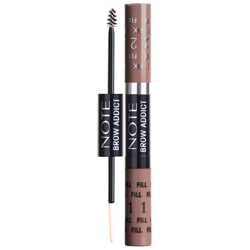 Note Тинт для бровей Brow Addict Tint & Shaping Gel, оттенок 03 Dark Brown для бровей beautix тинт для бровей водостойкий фиксирующий