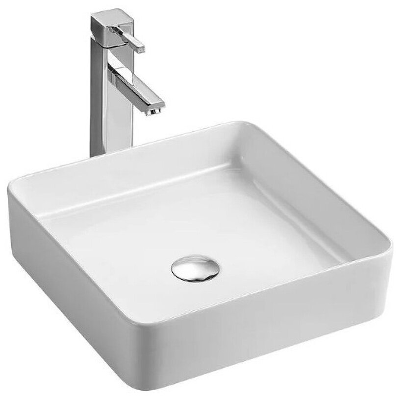 фото Azario AZ-2179 Раковина накладная. Размер 400*400*110 мм