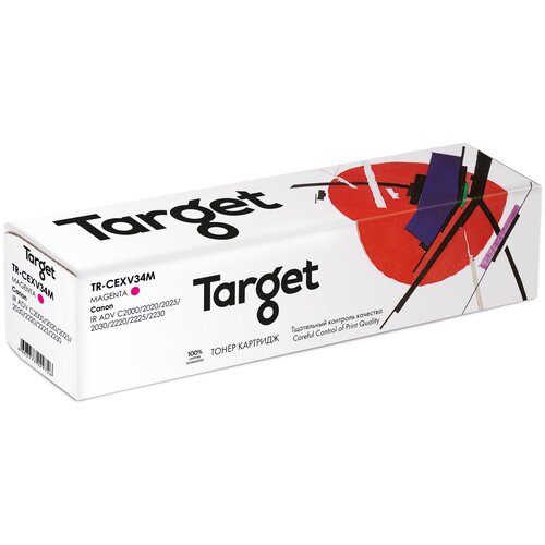 Тонер-картридж Target CEXV34M, пурпурный, для лазерного принтера, совместимый тонер картридж target clpm300a пурпурный для лазерного принтера совместимый