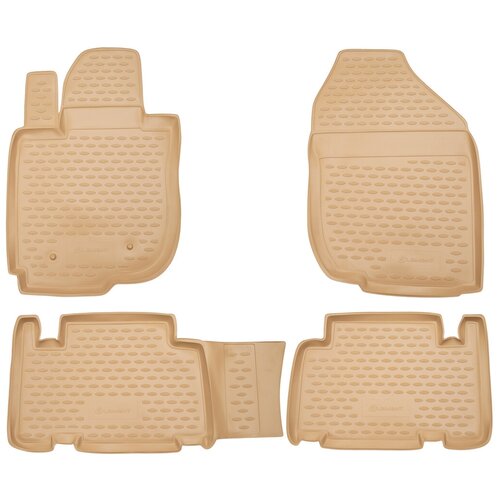 фото Коврики в салон element mercedes-benz e-class w211 (задний привод), 2002-2009, 4 шт. (полиуретан, бежевые), nlc.34.36.212k