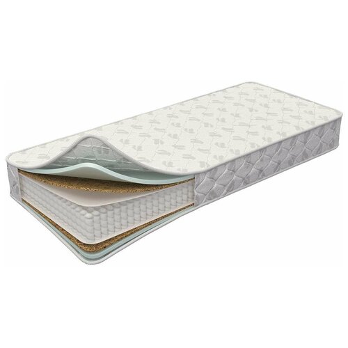 фото Матрас dimax оптима 500 кокос, 80x185 см, пружинный, белый