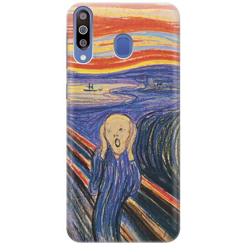 фото Gosso ультратонкий силиконовый чехол-накладка для samsung galaxy m30 с принтом "крик"