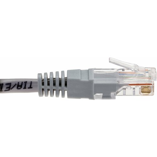 Патч корд 10м TELECOM UTP категория 6 RJ45 интернет кабель 10 метр LAN сетевой Ethernet патчкорд серый (NA102-UTP-C6-10M) патч корд 10м utp cat 6 telecom na102 utp c6 10m