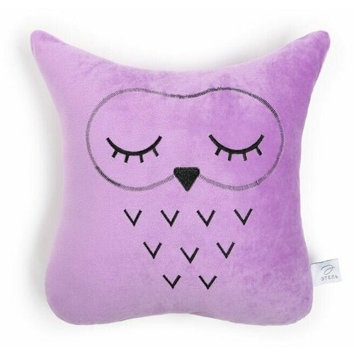 Подушка Сова фиолетовая 48х38см велюр 2030₽