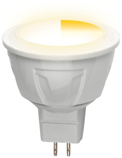 Led-jcdr-5w/ww/gu5.3/fr/dim plp01wh лампа светодиодная диммируемая. серия palazzo. теплый белый свет. картон. тм uniel 1шт