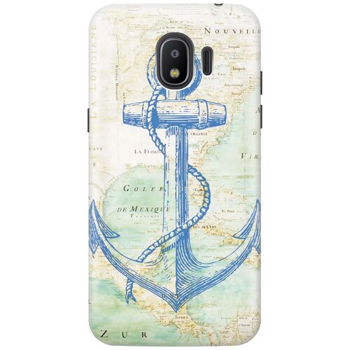 фото Re:pa накладка transparent для samsung galaxy j2 (2018) с принтом "якорь на карте"