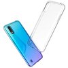 Прозрачный силиконовый чехол для телефона Samsung Galaxy A01 и Galaxy M01 / Самсунг Галакси А01 и Галакси М01 (Прозрачный) - изображение