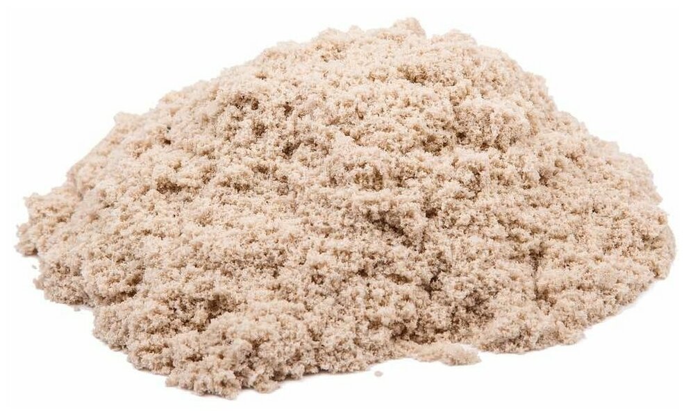 Кварцевый кинетический песок для лепки "Космический песок", набор с формочками и надувной песочницей, классический цвет песка, 1 кг