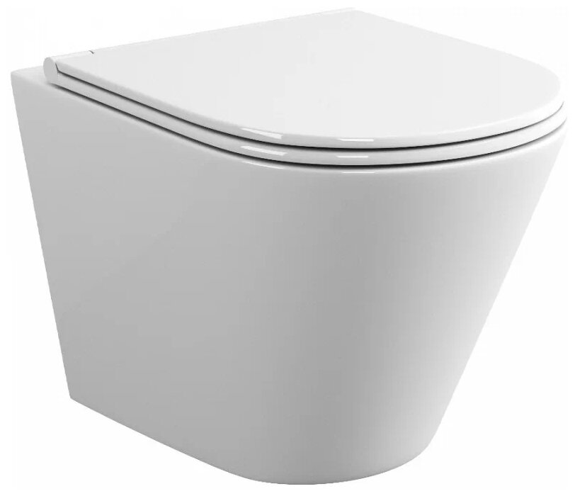 Унитаз подвесной Bau Teymi Solli безободковый, сиденье микролифт