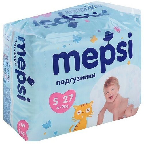 Mepsi Подгузники Mepsi-премиум S (4-9 кг), 27 шт