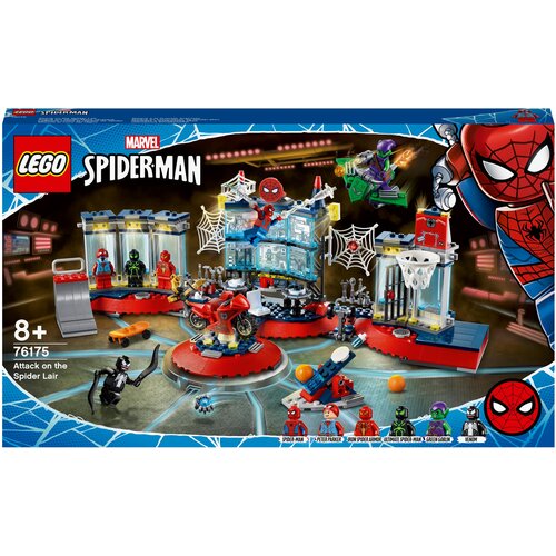 конструктор lego duplo spider man Конструктор LEGO Marvel Super Heroes 76175 Нападение на мастерскую паука, 466 дет.