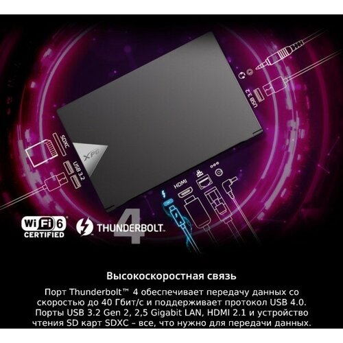 Ноутбук Adata XPG Xenia 15KC XENIA15I7G11H3070LX-BKCRU 14360000₽