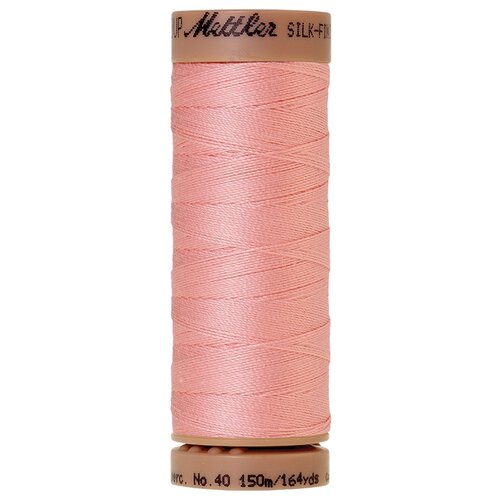 Нить для машинного квилтинга SILK-FINISH COTTON 40, 150 м 100% хлопок 0075 Iced Pink ( 9136-0075 ) bathrobe 100% cotton pink