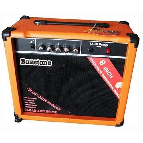 Bosstone BA-30W Orange Комбоусилитель для бас гитары: Мощность 30 Ватт, Динамик 8