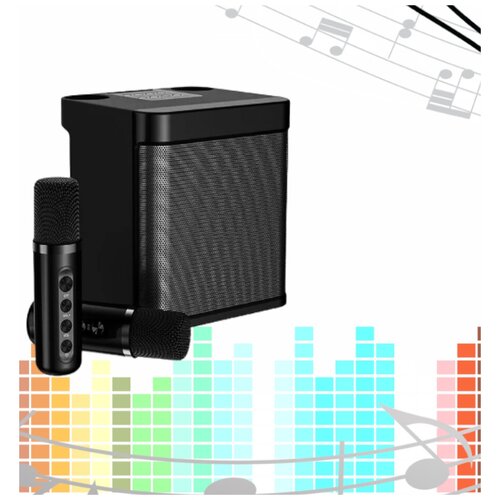 Портативная Профессиональная Bluetooth-колонка для караоке TF-картой и USB-накопителем Беспроводная колонка 2 микрофона 1290000₽