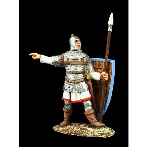 оловянный солдатик sds византийский пехотинец xiii xiv вв Оловянный солдатик SDS: Византийский пехотинец с копьем, XIII-XIV вв.
