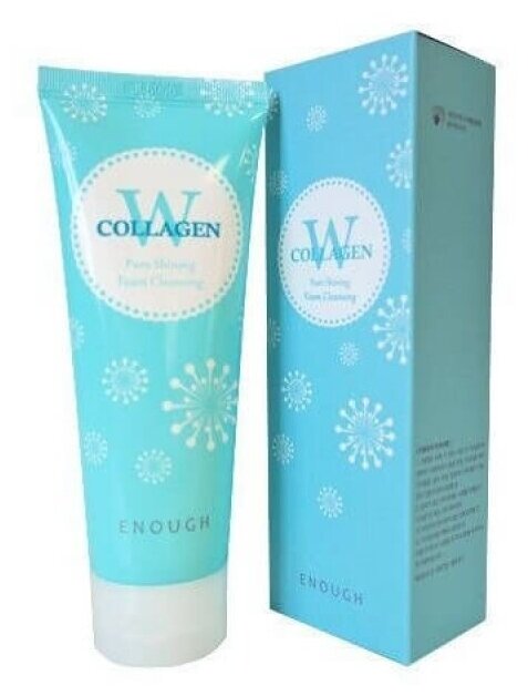 Очищающая пенка с морским коллагеном W Collagen Pure Shining Foam Cleansing, 100 г