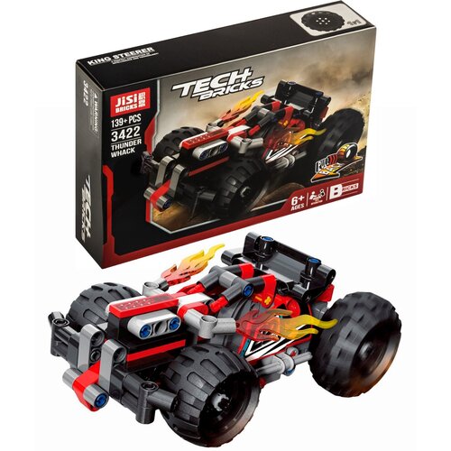 Конструктор JiSi Bricks Красный спорткар 3422 (Technic 42073) / 139 деталей конструктор lego technic 42073 красный гоночный автомобиль 139 дет