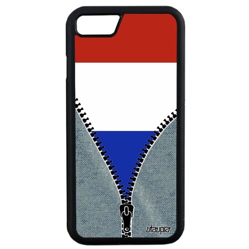 фото Чехол для мобильного iphone se 2020, "флаг франции на молнии" патриот государственный utaupia