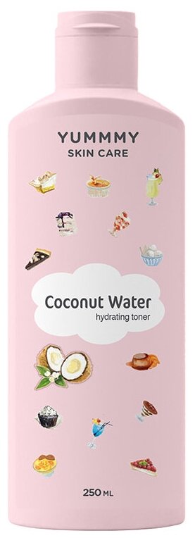 YUMMMY Skin Care Тоник увлажняющий Coconut Water, 250 мл