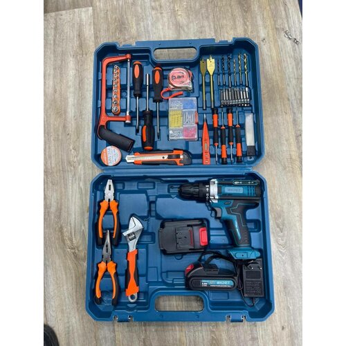 Дрель шуруповерт аккумуляторный MAGNET 20В Li-Ion с набором инструментов 560000₽