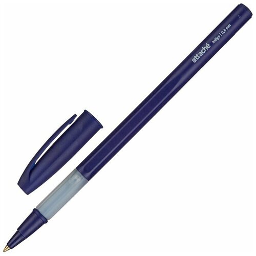 Ручка шариковая, синяя, неавтоматическая Attache Indigo, ручки, набор ручек, 50 шт.