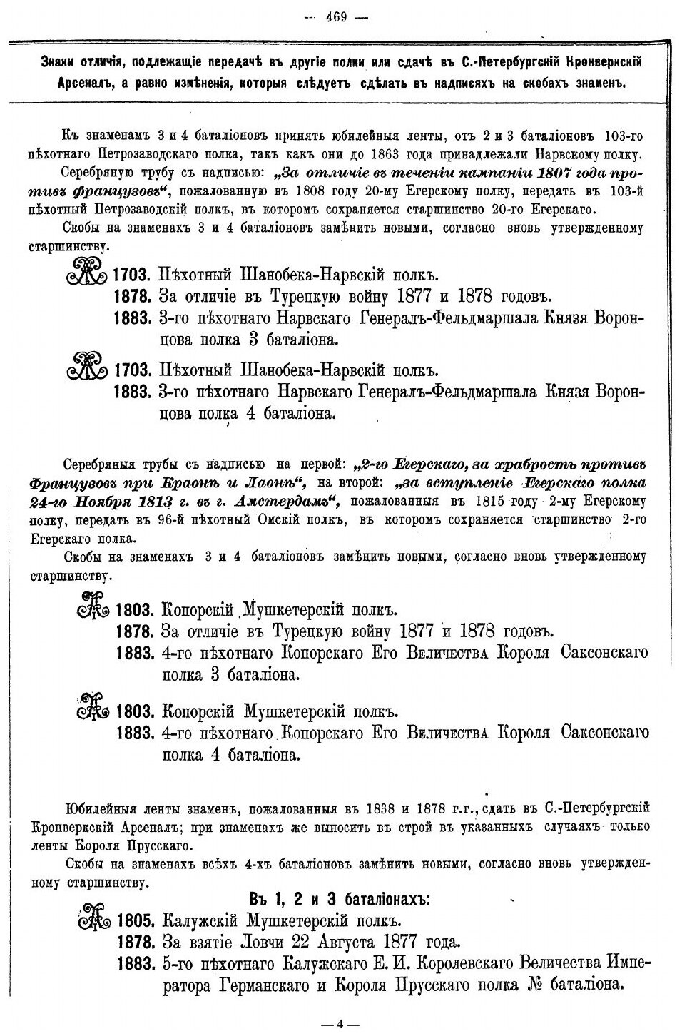 Книга Расписание 164 пехотных полков, С показанием Старшинства и Знаков Отличия, которы... - фото №4