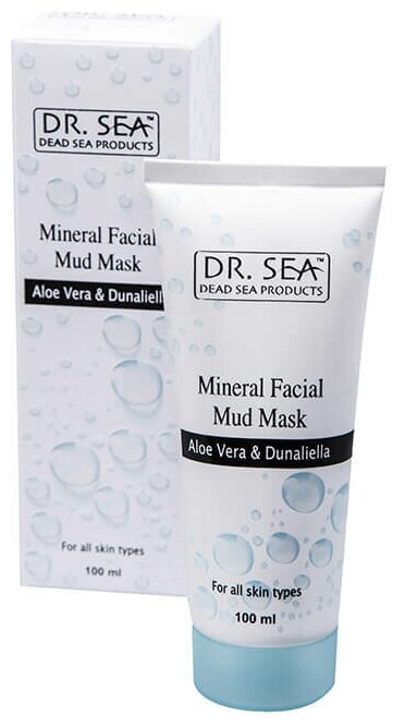 Dr. Sea Минеральная грязевая маска для лица с Алоэ вера и Дуналиеллой, 100 мл