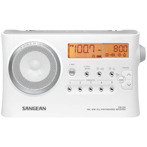 Радиобудильник Sangean PR-D4 white sangean pr d14 usb
