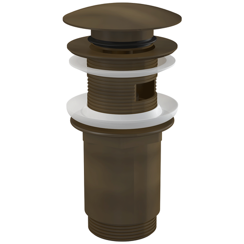 Трубный (коленный) донный клапан для раковины Alcadrain A392ANTIC трубный коленный донный клапан автоматический для раковины alcadrain a392antic коричневый 66 мм 420 г
