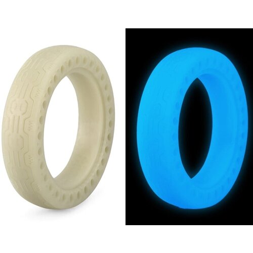 фото Флуоресцентная покрышка 8 1/2*2 (литая) синяя не определен