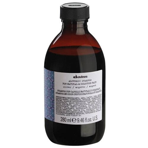 Davines Alchemic Shampoo For Natural and Coloured Hair - Давинес Алхимик Шампунь для натуральных и окрашенных волос (серебряный), 280 мл -