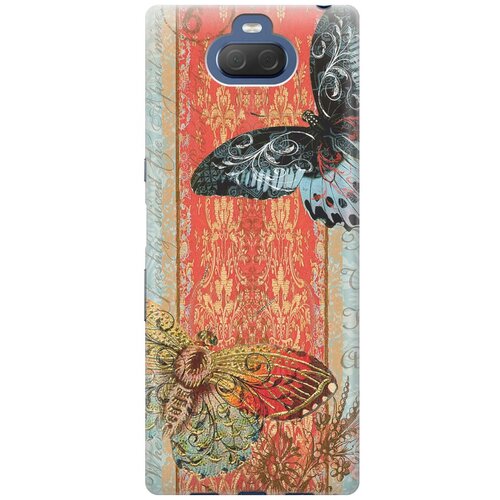 фото Re:pa накладка transparent для sony xperia 10 / xa3 с принтом "две бабочки"