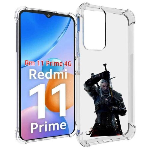 Чехол MyPads The-Witcher-3-Ведьмак для Xiaomi Redmi 11 Prime 4G задняя-панель-накладка-бампер чехол mypads the witcher 3 ведьмак для tecno pova neo 4g задняя панель накладка бампер