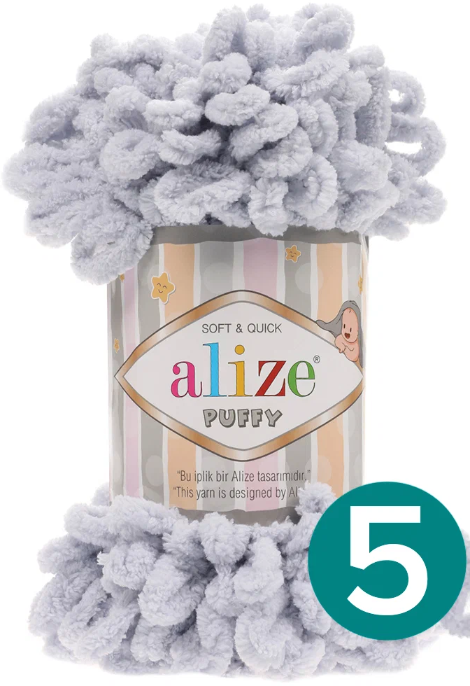 Пряжа Alize Puffy 1 % полиэстер 100 г