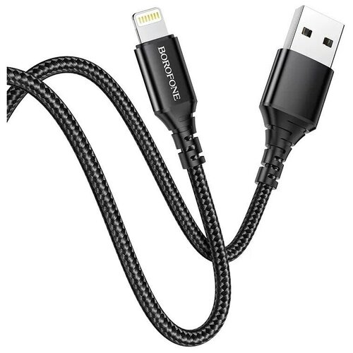 Кабель USB - Lightning (для iPhone) Borofone BX54 Черный азу 2usb lightning borofone bz15 2 4a 1м white
