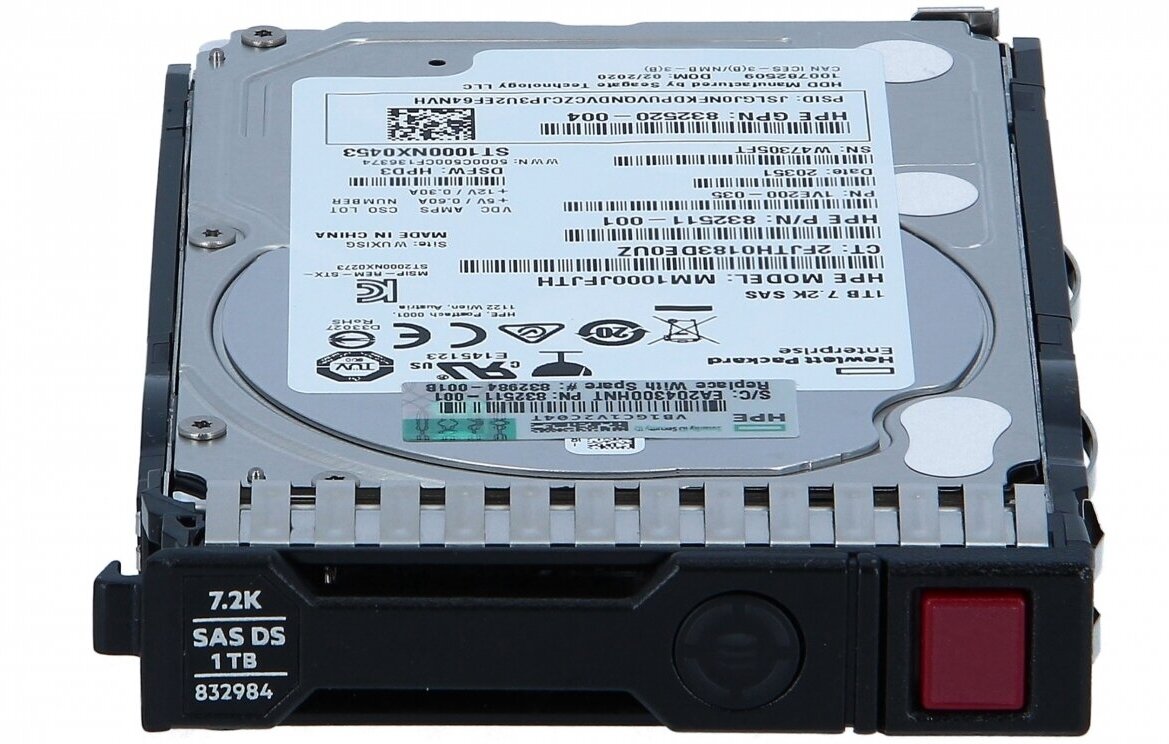 Жесткие диски HP Жесткий диск HP 2,5" 1TB SAS 7.2k SAS 12G 832512-B21