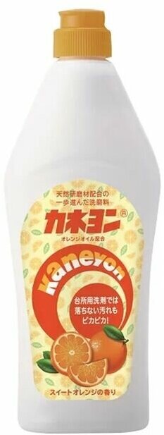 KAN Крем чистящий для кухни «Kaneyon» / микрогранулы (аромат сладкого апельсина) 550 г